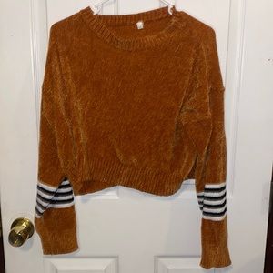 Small autumn cropped sweater